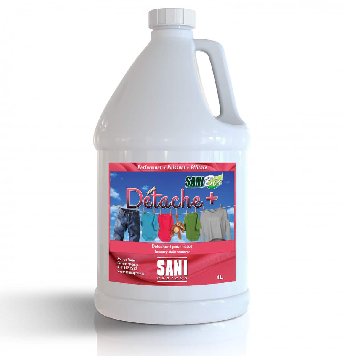 SANI-DÉTACHANT POUR TEXTILES – FLACON 500 ML – Boutique