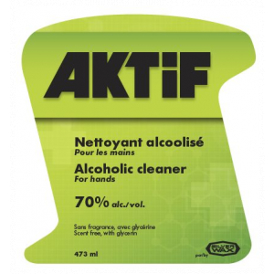 AKTiF - Nettoyant alcoolisé pour les mains