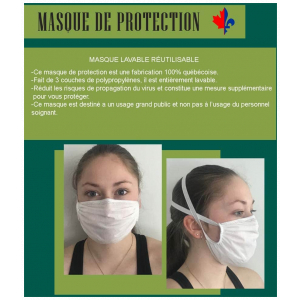 Masque lavable réutilisable
