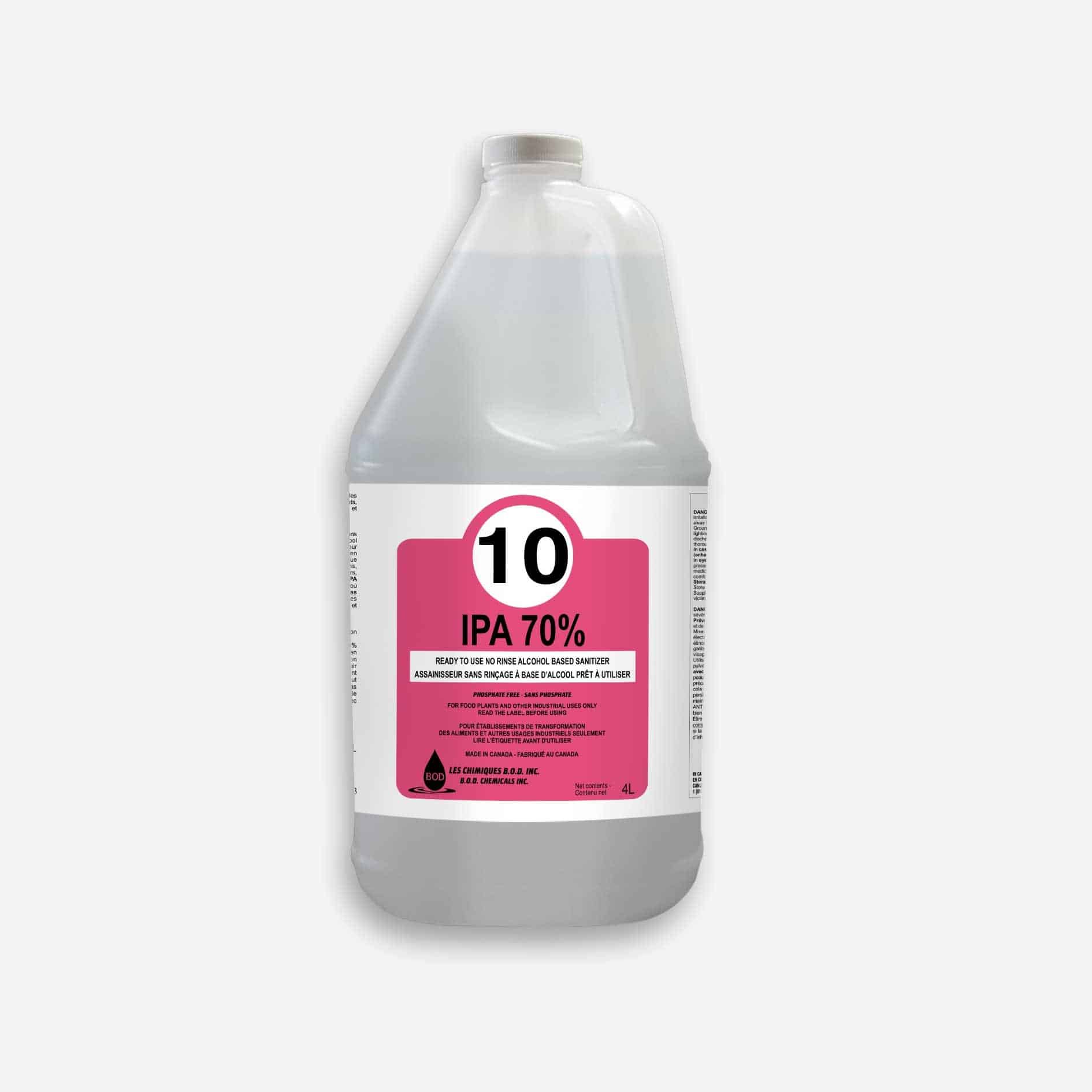 Alcool isopropylique 70 % - en bouteille