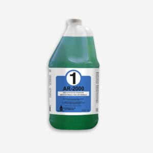 Additif de rinçage AR-2000 pour lave-vaisselle, format 4L, contenant vert.