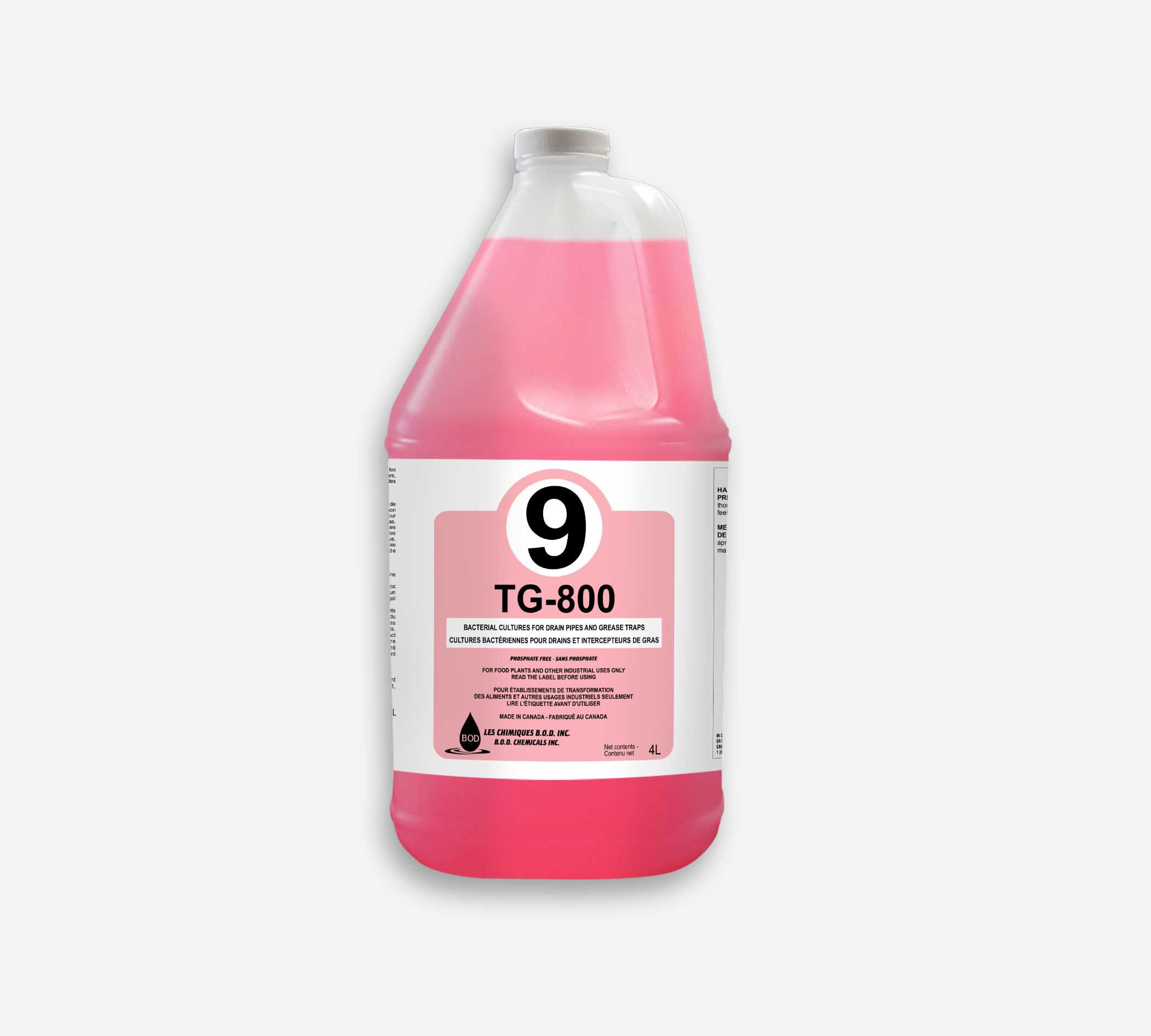 #9 TG800 CULTURE BACTERIENNE BACTÉRIE TRAPPE À GRAISSE-4L
