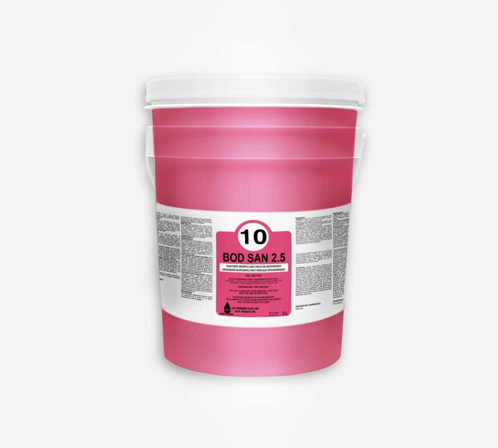 #10 BODSAN 2.5 ASSAINISSEUR-DÉSINFECTANT 20L