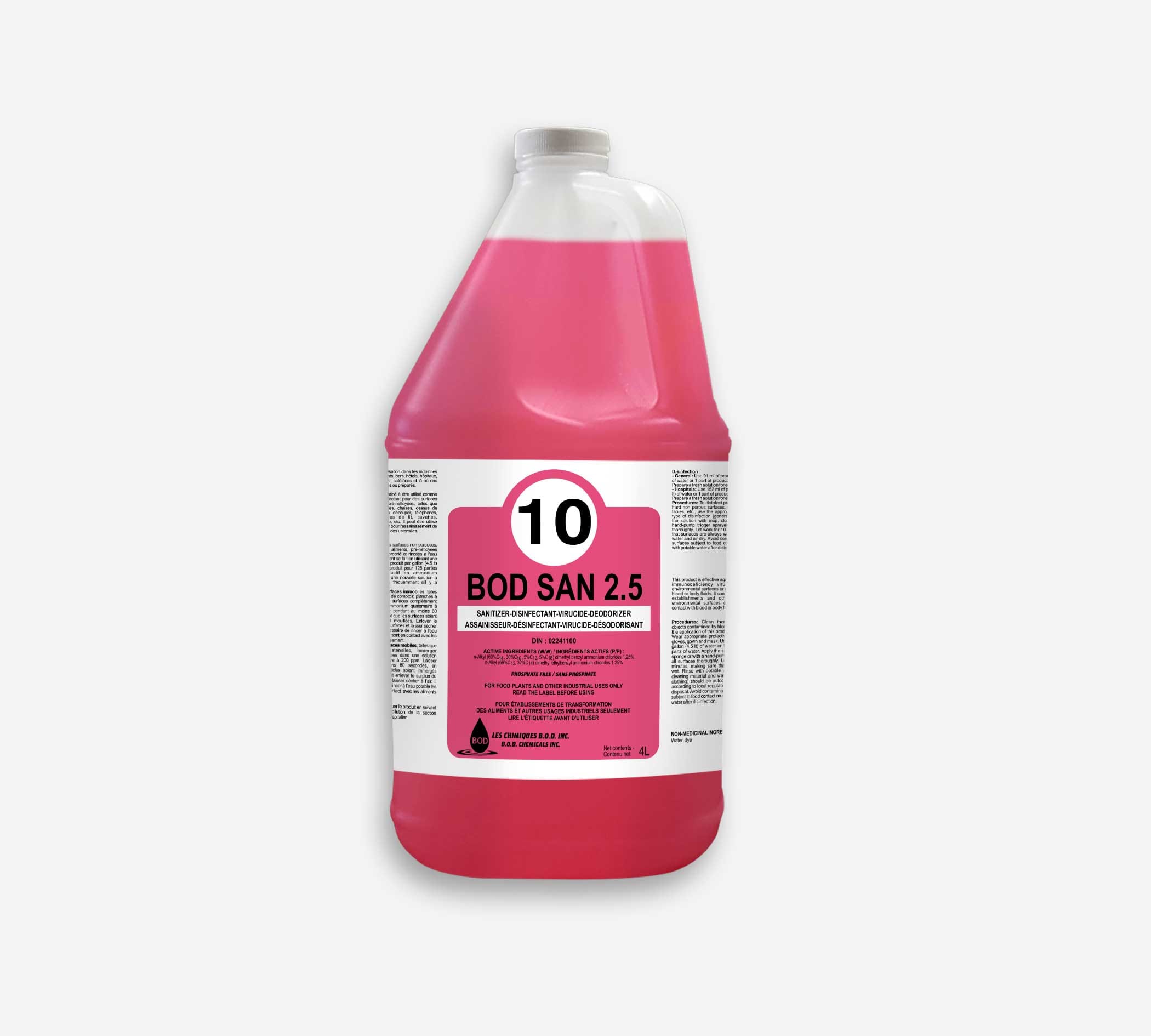Photo produit : #10 BODSAN 2.5 ASSAINISSEUR-DÉSINFECTANT 20L — Sani Express