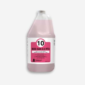Désinfectant quaternaire sans rinçage Bodsan 2.5 RTU 4L rose.