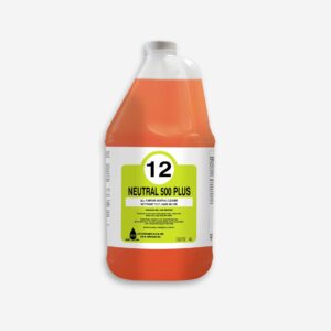 Bouteille 4L Neutral 500 Plus nettoyant tout usage neutre orange.