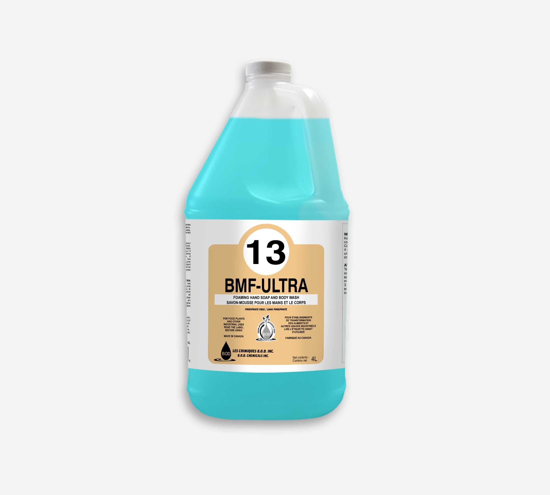 #13 BMF-ULTRA SAVON MOUSSE MAINS ET CORPS 4L