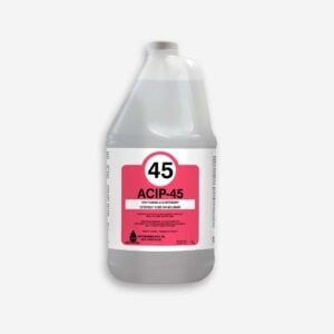 ACIP-45 détergent acide non moussant 4L bouteille grise.