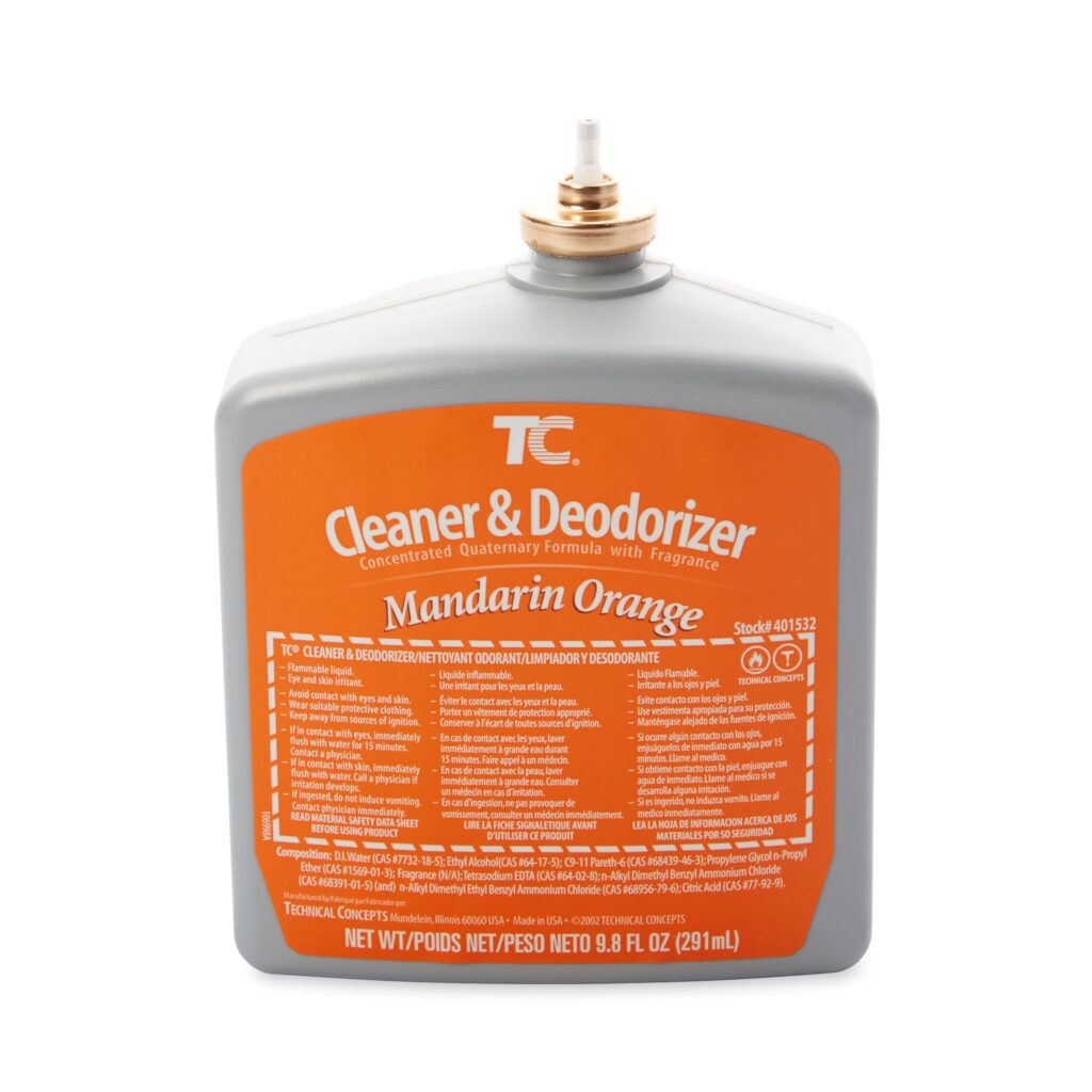 RUBBERMAID FG401532 AUTOCLEAN MANDARINE NETT/DESODO 6/CSE