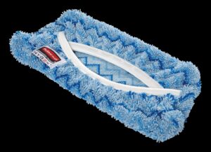 FLAT MOP Q891 POUR LAVEUR FLEXIBLE EN MICROFIBRE BLEUE 11''