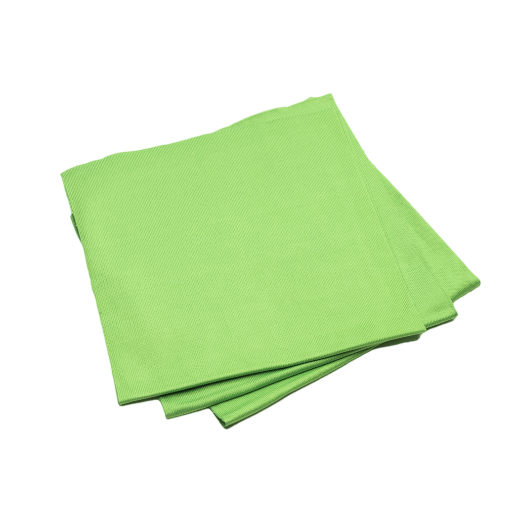 GLASS CLOTH LINGES POUR VITRE VERT PAQUET DE 3