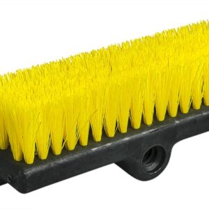 BROSSE À CAMION 2 NIVEAUX JAUNE POIL RIGIDE