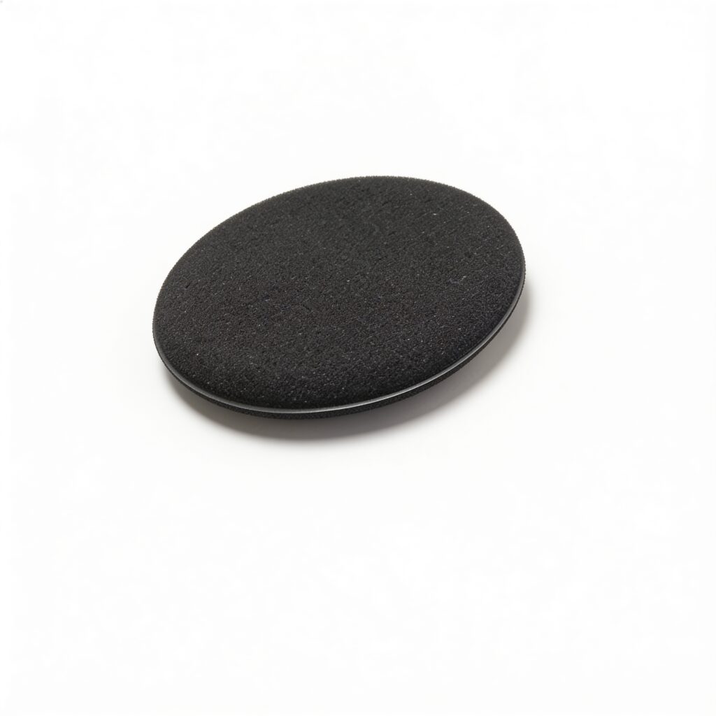 Applicateur noir foam mousse réutilisable pour sanitaires professionnels.