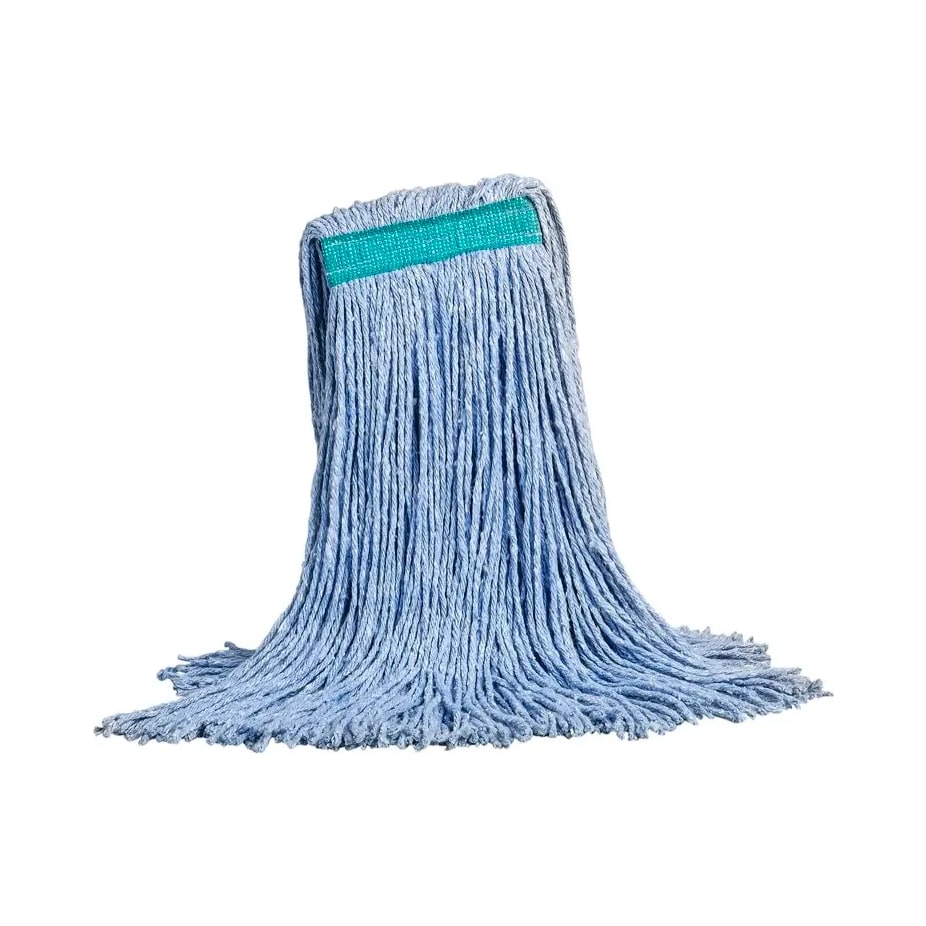 MOP-BRINS COUPÉS-BLEU-BANDE ETROITE-28OZ