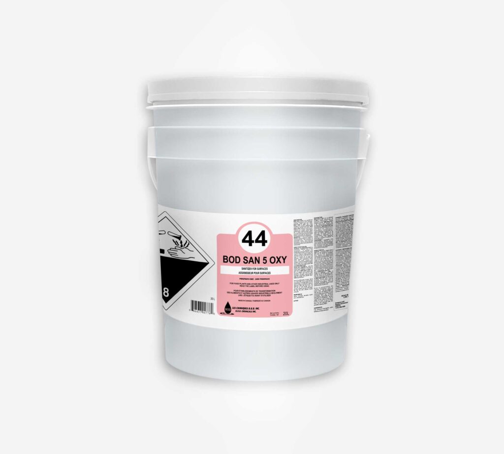 BOD SAN OXY 5 ASSAINISSEUR ACIDE PERACÉTIQUE 5% 20L #44