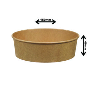 BOL EN CARTON KRAFT 17OZ (5.9"X1.9") 300/BTE (4-002740)