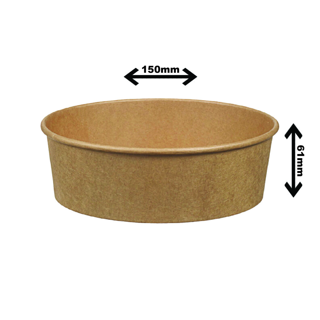 BOL EN CARTON KRAFT (5.9"X2.4") 25OZ 300/BTE (4-002757)