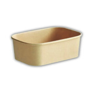 BOL EN CARTON RECTANGULAIRE KRAFT 25OZ 300/CSE
