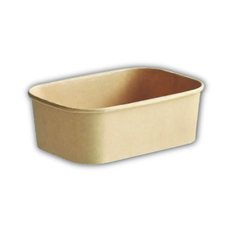 BOL EN CARTON RECTANGULAIRE KRAFT 25OZ 300/CSE