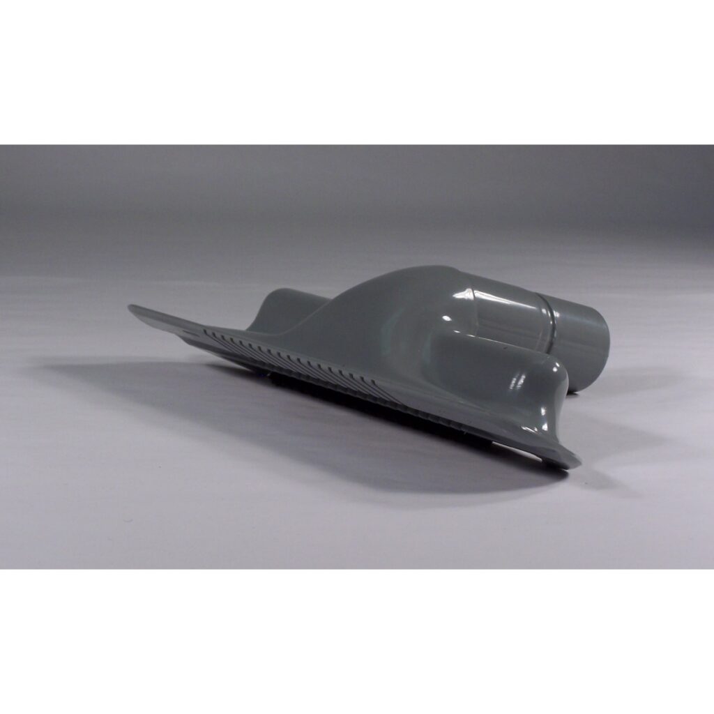 BROSSE A VITRES EN PLASTIQUE POILS INCLINÉS GRIS