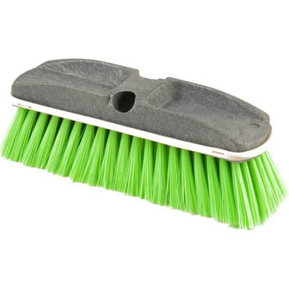 BROSSE DE COMPTOIR FIBRE VERTE ET BLOC PLASTIQUE