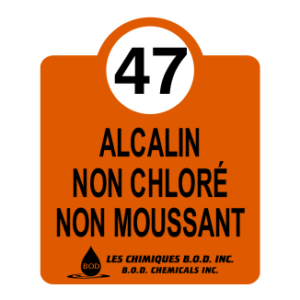CAUSTIC-47 #47 DÉTERGENT ALCALIN NON MOUSSANT NON CHLORÉ 20L