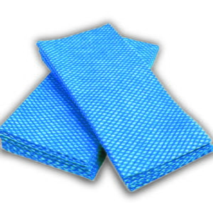 Chiffons bleus PREMIUM J.E.T, motif losange, pour nettoyage professionnel et entretien des sanitaires.