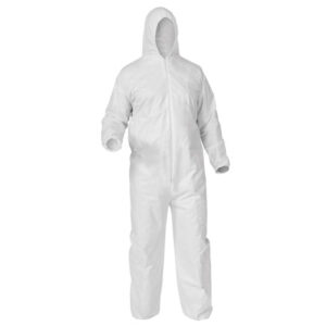 COMBINAISON DE PROTECTION AVEC CAPUCHE BLANC LARGE
