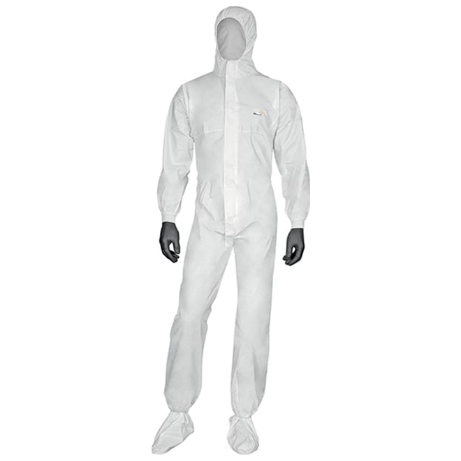 COMBINAISON DE PROTECTION AVEC CAPUCHE BLANC X-LARGE
