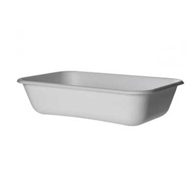 COMBO CONTENANT DELI BLANC RECTANGULAIRE BLANC 32OZ 150/CSE