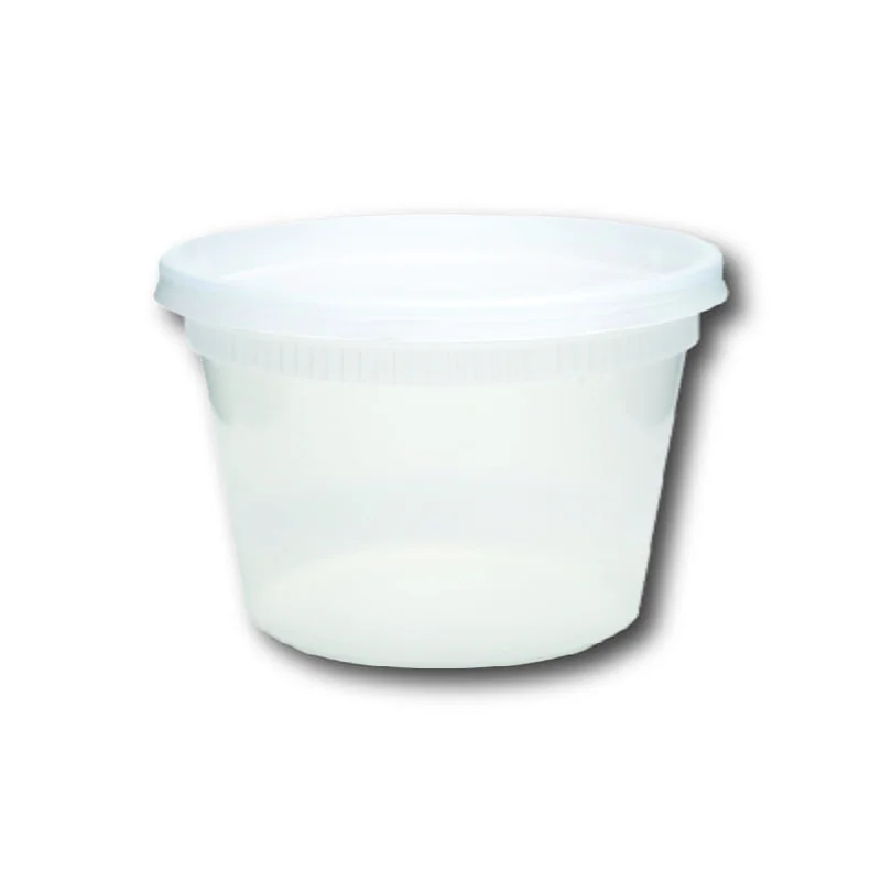 COMBO CONTENEUR CLAIR DELI ROND (MICRO-ONDE) 12OZ (240/CSE)