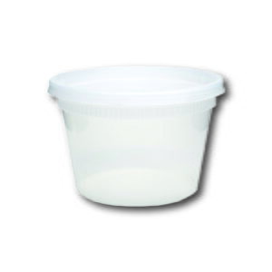 COMBO CONTENEUR CLAIR DELI ROND (MICRO-ONDE) 12OZ (240/CSE)