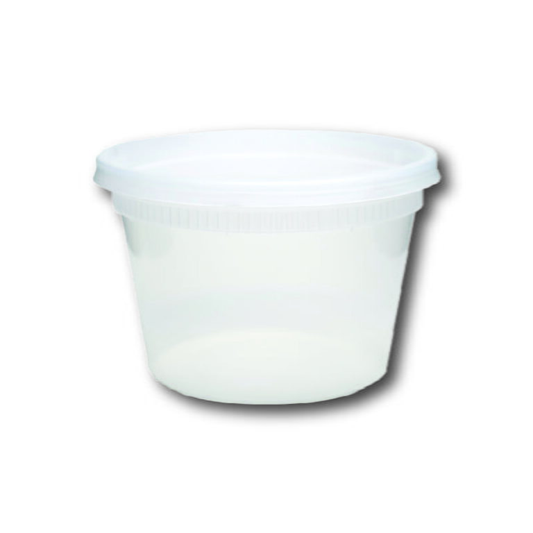 COMBO CONTENEUR CLAIR DELI ROND (MICRO-ONDE) 12OZ (240/CSE)