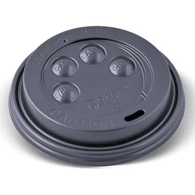 COUVERCLE DOME NOIR POUR VERRE 10/12/16 OZ