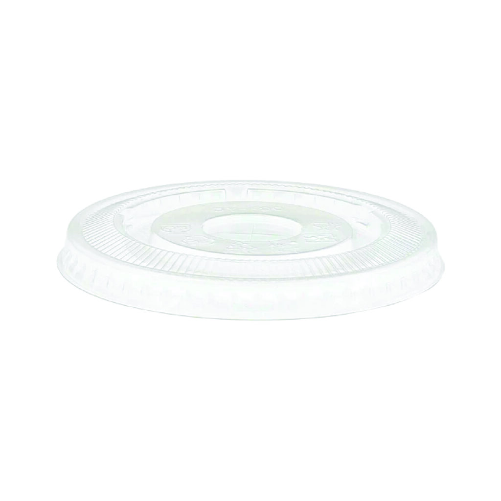 COUVERCLE PLAT CLAIR AVEC TROU PAILLE POUR VERRE (1000/CSE)