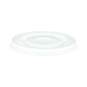 COUVERCLE PLAT CLAIR AVEC TROU PAILLE POUR VERRE (1000/CSE)