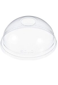 COUVERCLE STYLE DOME PLASTIQUE RECYCLABE 12-24OZ (1000/CSE)