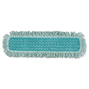 FLAT MOP Q426 EN MICROFIBRE VERTE 24'' AVEC FRANGES (SEC)