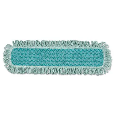 FLAT MOP Q426 EN MICROFIBRE VERTE 24'' AVEC FRANGES (SEC)