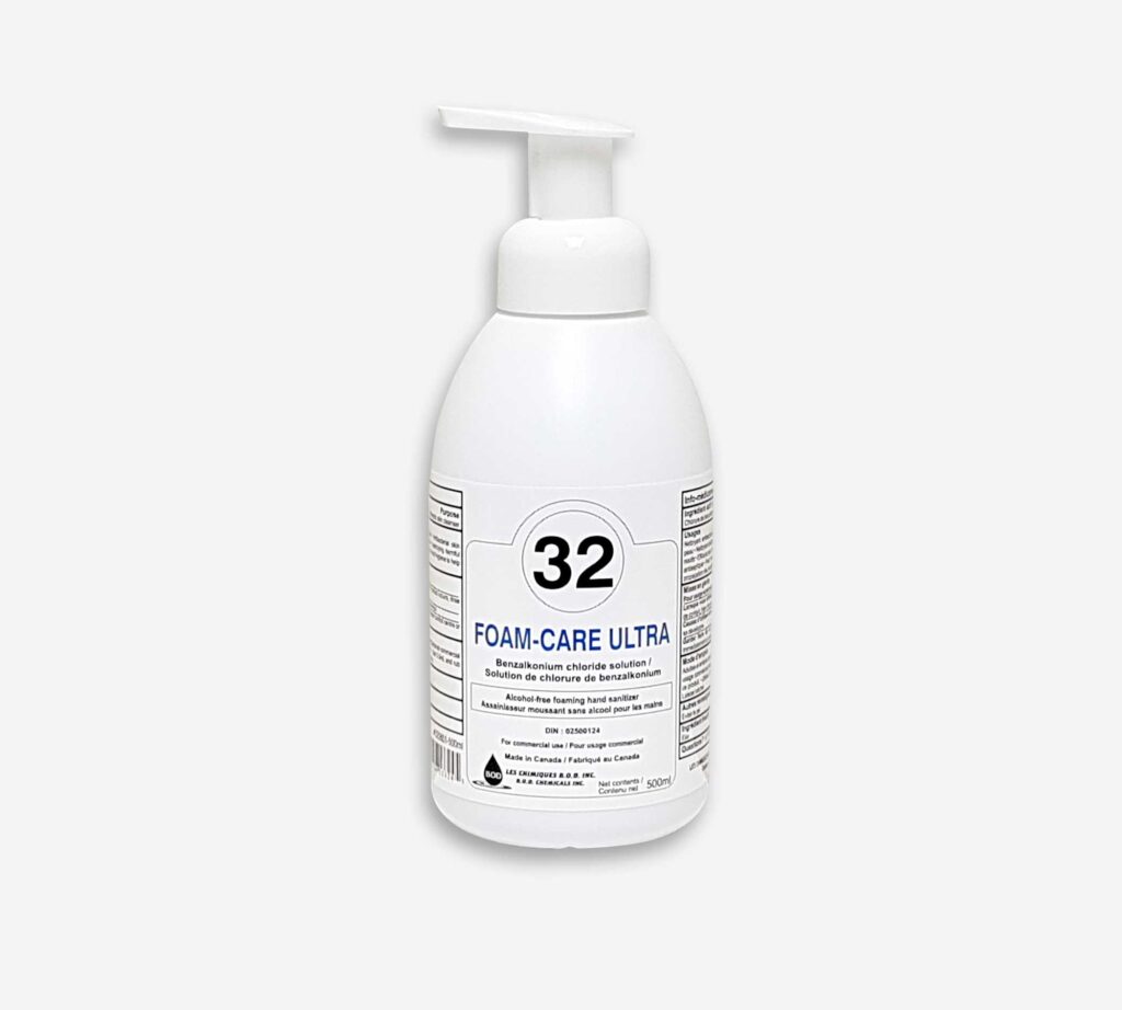 FOAM CARE ULTRA DESINF. A MAIN BENSALKONIUM 500ML AVEC POMPE