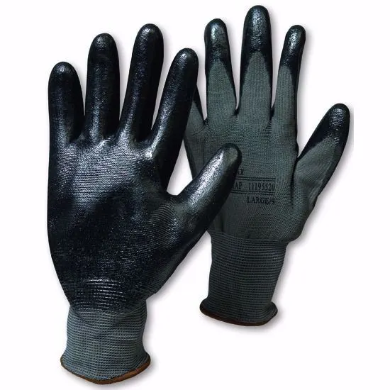 GANT NOIR EN NYLON PAUME EN LATEX DOUBLÉ XXL