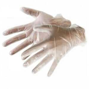 GANTS JETABLES CLAIR EN POLYMERES S/P SMALL 100/BTES