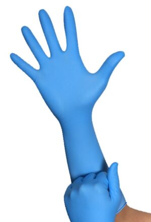 GANTS NITRILE 3.2MIL SÉRIE CM BLEU LARGE 100/BTE (CM3604)