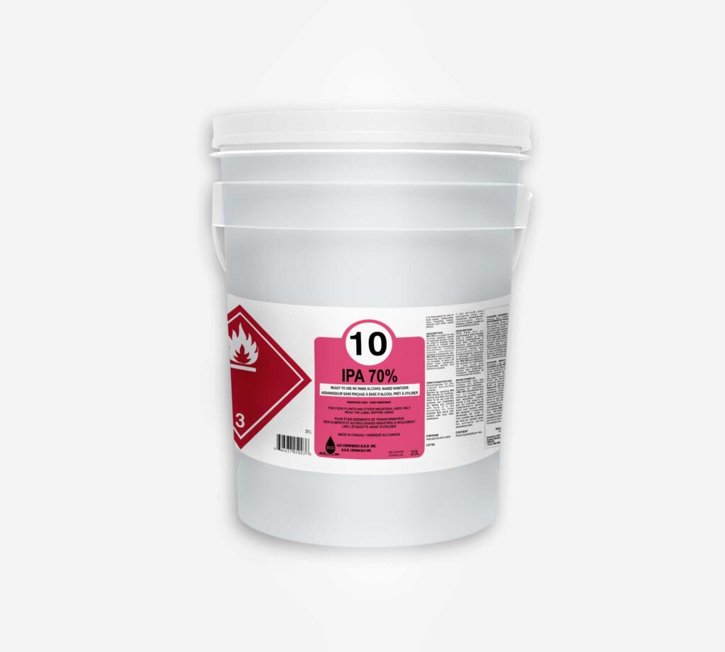 IPA 70% ALCOOL ISOPROPYLIQUE 20L