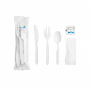 KIT 4 USTENSILES (COUT/FOURCH/CUILL/NAPKIN) 500/CSE