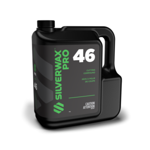 Bidon 4 L Silwax Pro 46, compound de polissage auto, étiquette verte/blanche, emballage pratique.