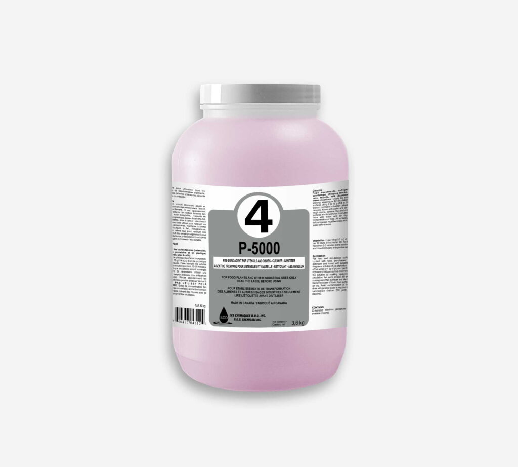 P5000 AGENT DE TREMPAGE CHLORÉ 8LBS/3.6KG