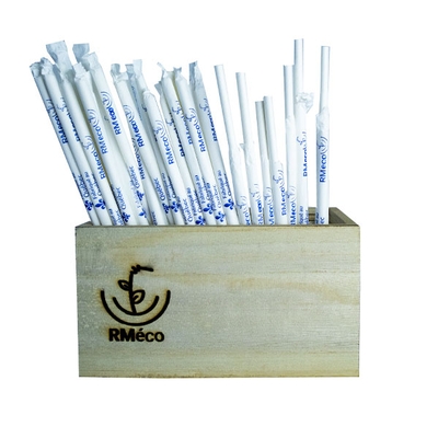 PAILLE EN PAPIER 8MM PAR 197MM BLANC 2000/CSE