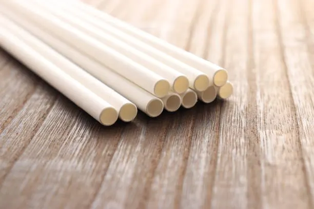 PAILLE EN PAPIER 8MM PAR 197MM BLANC 2000/CSE