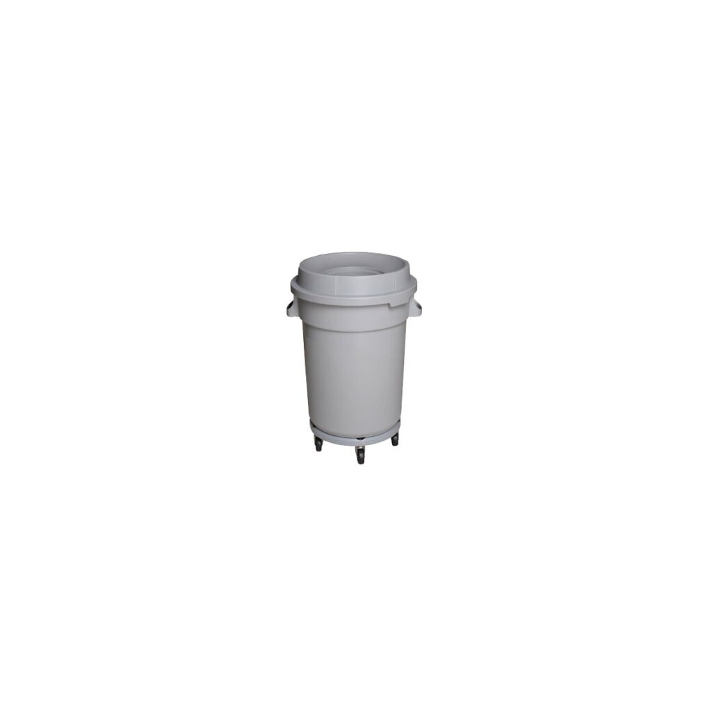 POUBELLE RONDE GRISE 20 GALLONS TITAN